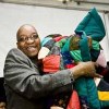 Zuma gets a blanket on his 2008 visit to Betlehem - ex IOL